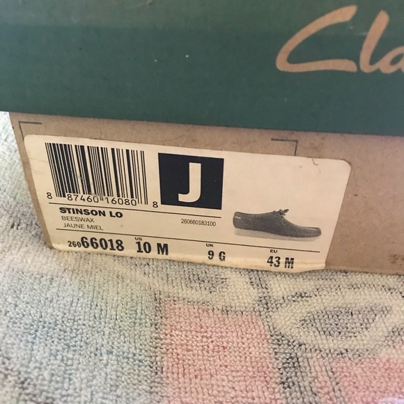 Clarks Stinson Lo Men's Lace up casual Shoes Size 10 Beeswax Leather - Picture 4 of 10